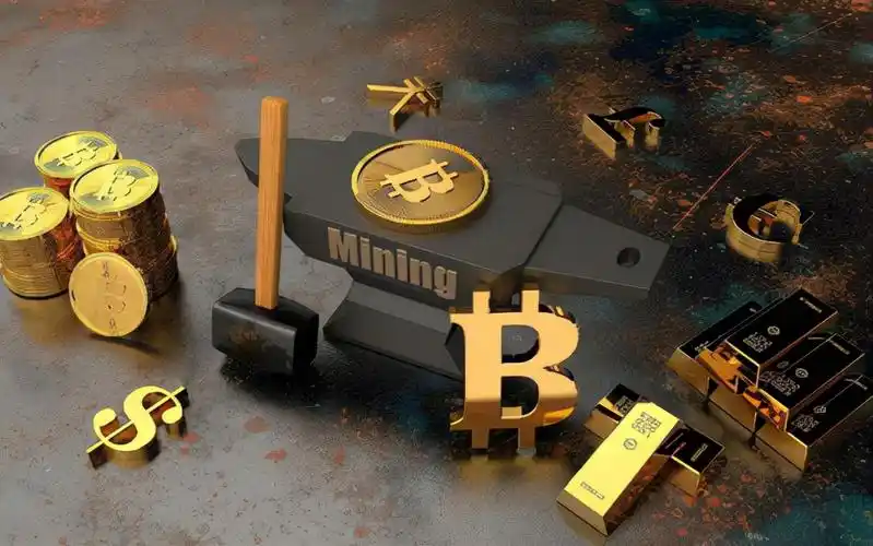 An expansive mining farm with multiple rigs