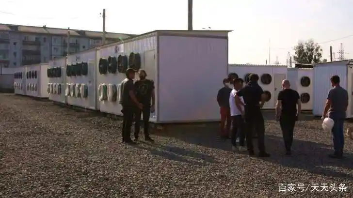 Mining farm showcasing various mining machines